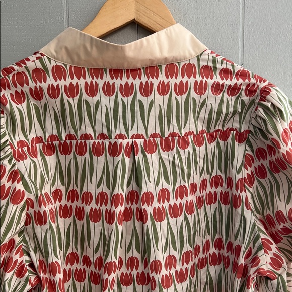 NWT Floral Entro Blouse XL V Neck New with Tags - Picture 11 of 15